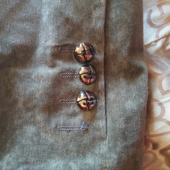 DOLCE AND GABBANA LADIES GRAY VELOUR BLAZER - Picture 10 of 16